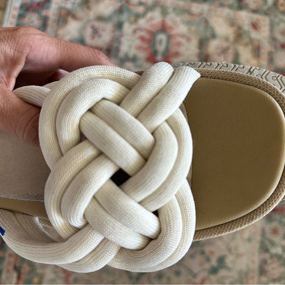 Rothy's Cream Sandals with Braided Design - Picture 7 of 7